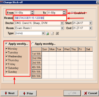 AVImark | How do I set-up staggered scheduling columns? – Online Booking
